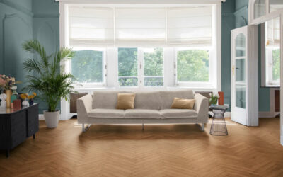 Panele BerryAlloc Chateau+ – jodełka, wodoodporność i klasa AC4